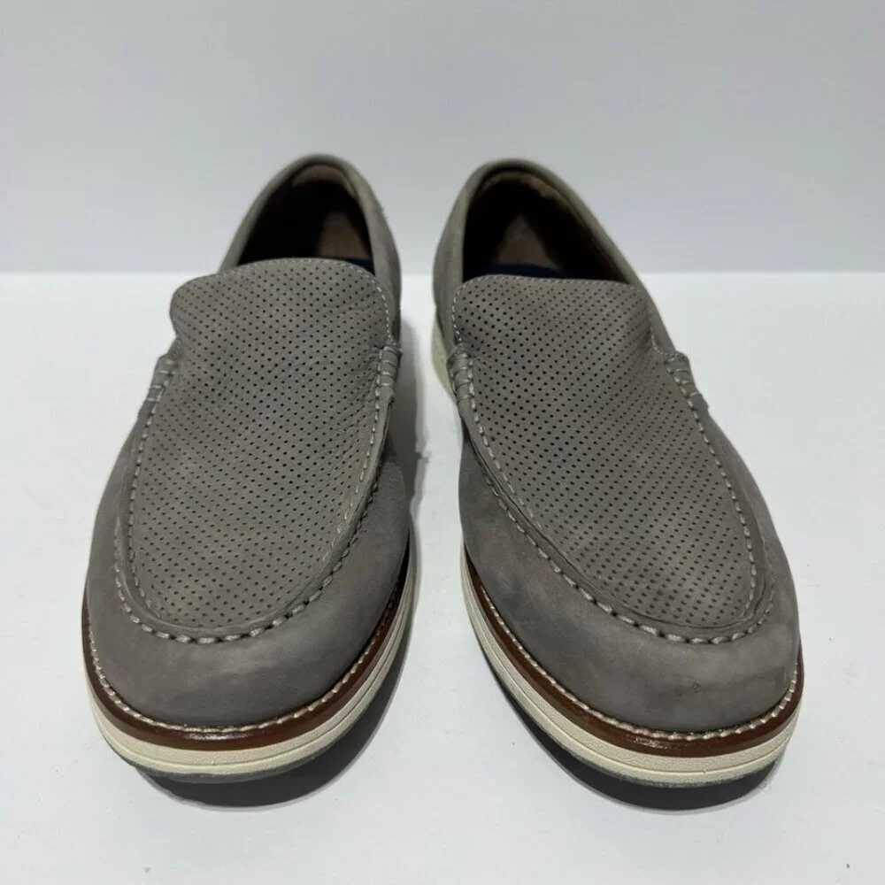 Johnston & Murphy Mens Upton Loafers Gray Size 11.5M
